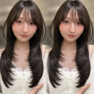 ロング カラー レイヤー/髪質改善 Lond ambreのヘアスタイル