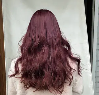 ロング カラー lore umeのヘアスタイル