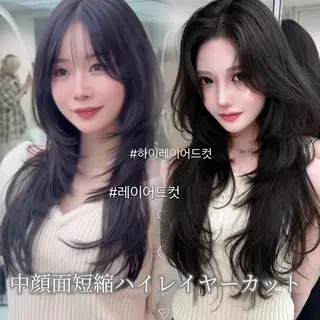 ロング 【大宮】一日限定 ハイレイヤーカットのヘアスタイル