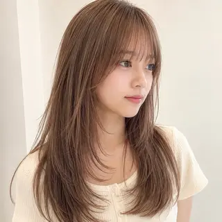 ロング カラー HAREru. モデル募集【戸塚】のヘアスタイル