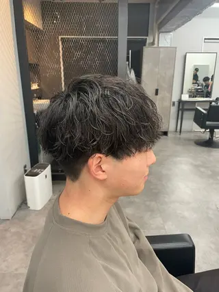 ショート パーマ メンズ 社会人向けパーマ 北千住No.1林和輝のヘアスタイル