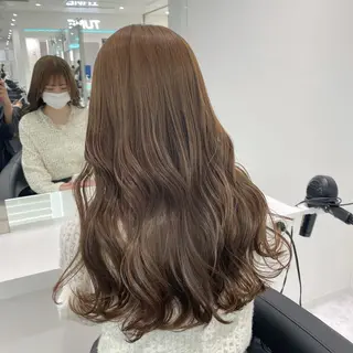 ロング カラー ヘアアレンジ 🫧モテる💗ダメー ジレスハイトーン🫧のヘアスタイル