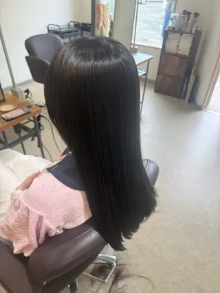 ミディアム 透明感カラー🫧 🍒久留米美容室のヘアスタイル