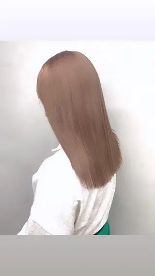 ロング カラー 赤みゼロ/透明感 カラー🌿KANTAのヘアスタイル