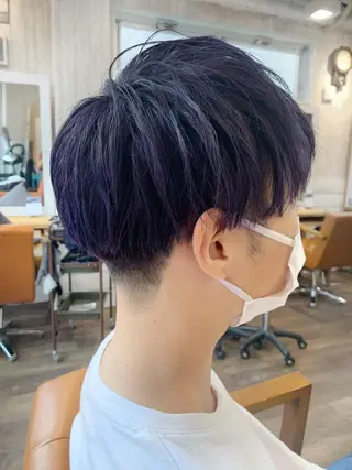 カラー メンズ 初めてでも失敗しない 透明感カラー Miiのヘアスタイル