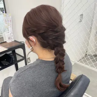 セミロング カラー パーマ ヘアアレンジ メンズ mona/ ストレートスタイル✨のヘアスタイル