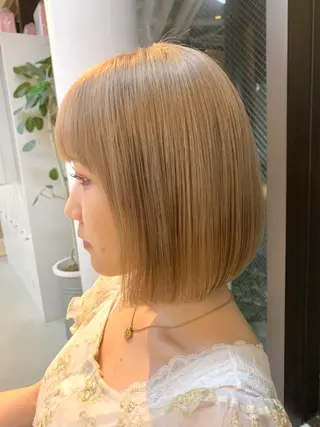 ミディアム カラー 似合わせショート×透 明感/やじまたかしのヘアスタイル