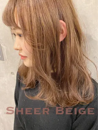 セミロング カラー ヘアアレンジ ✨ハイクオリティ✨ 山本香也のヘアスタイル