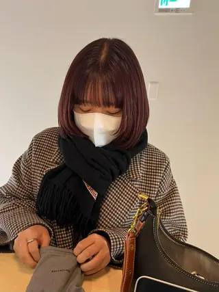 ミディアム カラー io濱川 遥のヘアスタイル