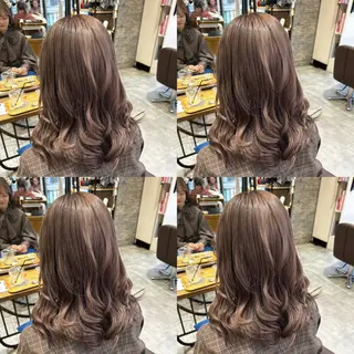 ロング カラー 梅田美容室/ ウルフカットのヘアスタイル