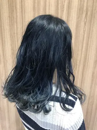 セミロング カラー ヘアアレンジ メンズパーマ特化/ メッシュ/薫/店長のヘアスタイル
