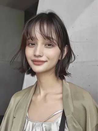 ショート kyon🎀 透明感カラー/西梅田のヘアスタイル