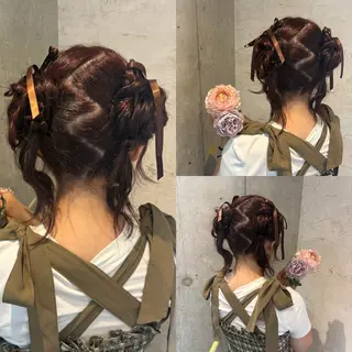 ロング ヘアアレンジ 美髪× ヘアセット✨Araiのヘアスタイル
