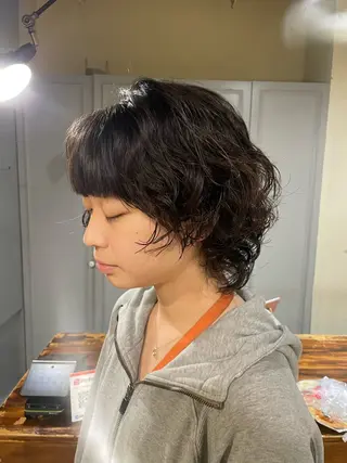 ショート パーマ 🤩噂のMr.髪ポジ ティブ®️yu🤩のヘアスタイル