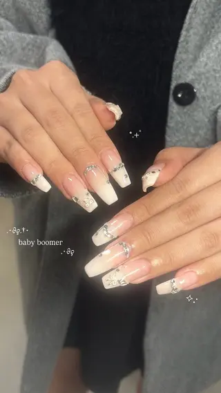 ネイル yuki❄️堺筋本町 韓国ワンホンのネイルデザイン