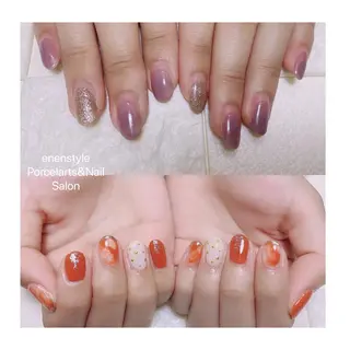 ミディアム ネイル 🐾enen style 🐾のネイルデザイン