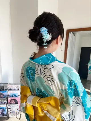 ヘアアレンジ まつ あみのヘアスタイル