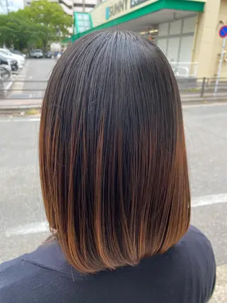 ミディアム jill by gisel＿のヘアスタイル