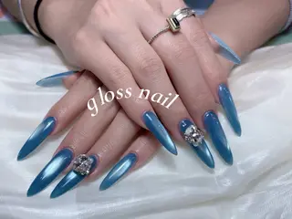 ネイル テンニン💞 gloss nailのネイルデザイン
