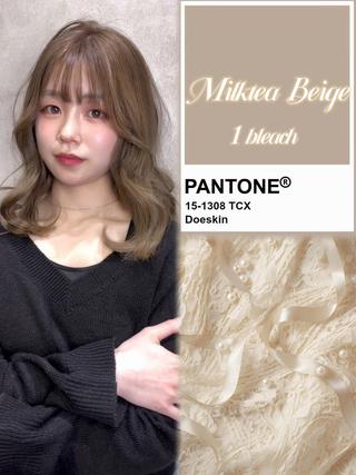 ロング カラー 色落ちまで可愛い 🤍透明感カラーのヘアスタイル