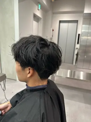 ショート パーマ メンズ ASUKA/メンズ パーマ特化/千歳烏山のヘアスタイル