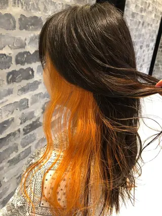 ロング カラー 松田 真央のヘアスタイル