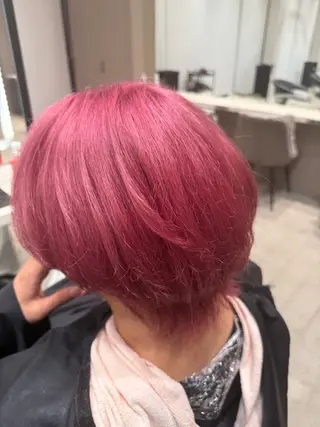 ショート カラー ヘアアレンジ メンズ みっちー/縮毛矯正/ 艶カラーのヘアスタイル