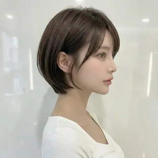 ショート 庭木華瑠🐾ボブ🧡 透明感カラー✨のヘアスタイル