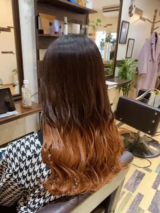 カラー ロング サトウ シューイチのヘアスタイル