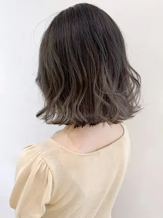 ミディアム カラー ヘアアレンジ パーマ ITbyALBUM 八王子店のヘアスタイル