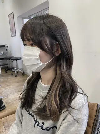 ロング YUYU🦕 /エクステ/艶カラーのヘアスタイル