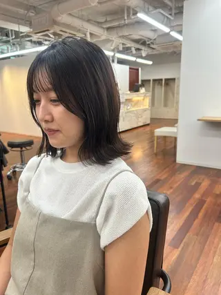 ミディアム 大西 涼のヘアスタイル