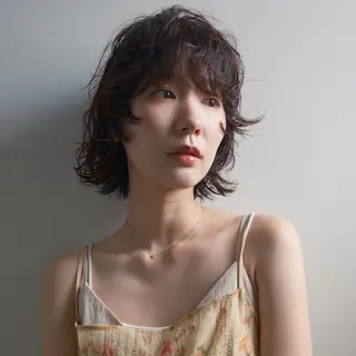ショート パーマ パーマ/透明感カラー 元町🌱takutoのヘアスタイル