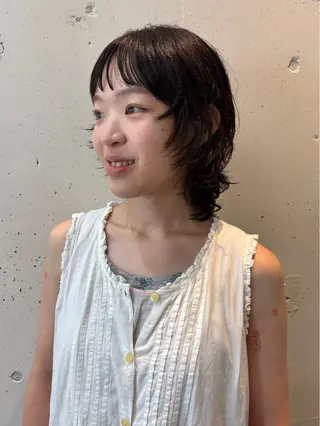 ミディアム 永田 愛莉のヘアスタイル