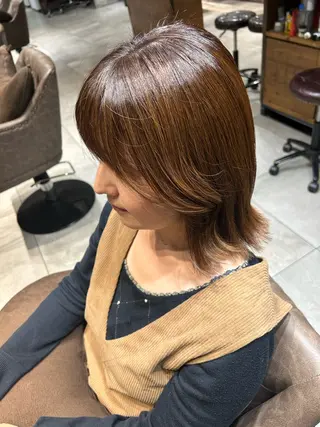 ミディアム 寒河江 真希のヘアスタイル