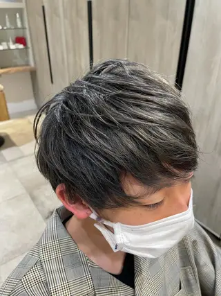 ショート カラー メンズ ブリーチモデル募集中 小柴のヘアスタイル