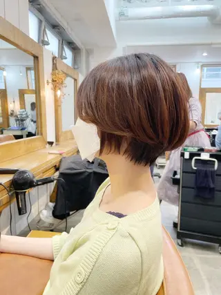 ショート カラー 👑銀座ショート/ 絶壁補正/金子涼👑のヘアスタイル