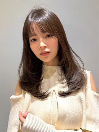 ロング カラー レイヤーカット/大阪 /梅田/執印悠太のヘアスタイル