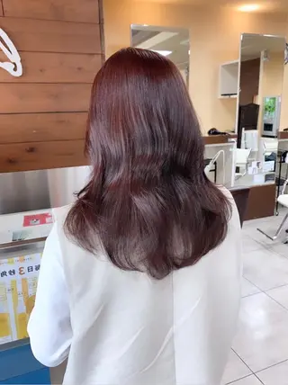 ロング レイヤー/艶髪カラー 森本くるみのヘアスタイル
