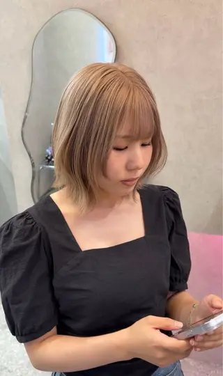 ショート カラー レイヤーダブルカラー KYONのヘアスタイル