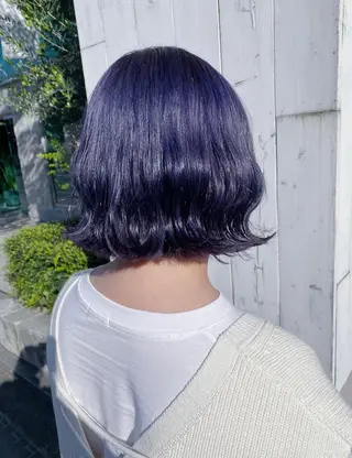 ミディアム カラー ヘアアレンジ 韓国レイヤーカット/ 儚げカラーチナツのヘアスタイル