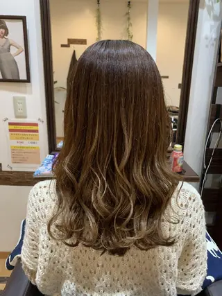 ロング カラー サトウ シューイチのヘアスタイル