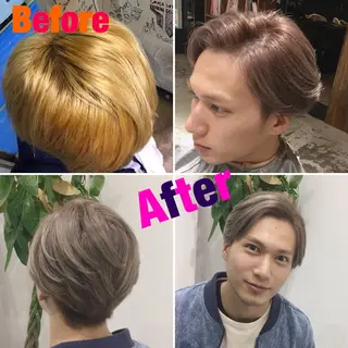 カラー 前髪の割れ癖を治す プロ✂️ヒロのヘアスタイル
