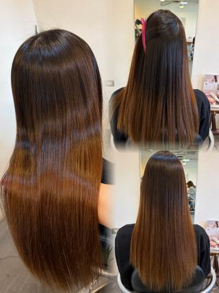 ロング 丸山 菜々子のヘアスタイル