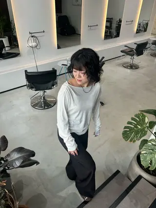 ミディアム パーマ 鈴木 よつはのヘアスタイル