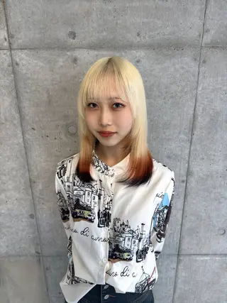 ミディアム カラー パーマ/カラー/ 特化🍇こ〜へい🍇のヘアスタイル