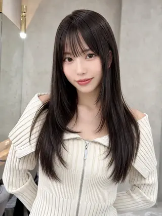 ロング カラー 🦋韓国風レイヤー/ 艶髪矯正🦋凛太郎のヘアスタイル