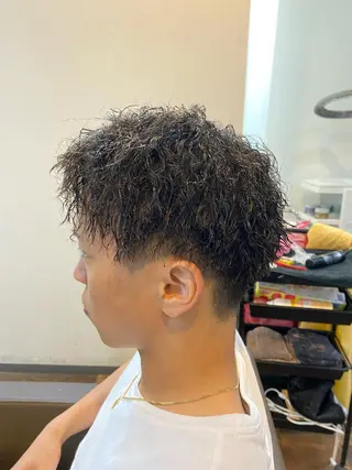 パーマ メンズ 堀 広夢のヘアスタイル