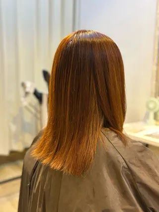 ミディアム カラー 上川畑 つかさのヘアスタイル