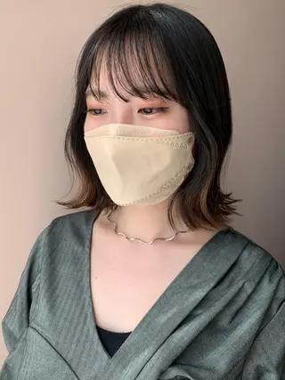 ミディアム hubhair レイヤー/透明感のヘアスタイル